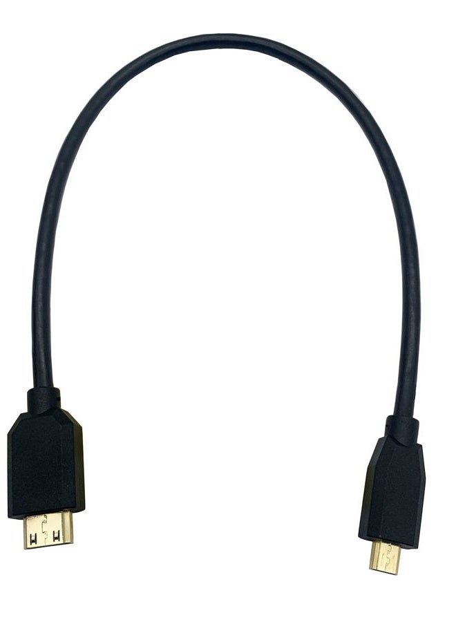 halokny 8K Micro HDMI to Mini HDMI Cable,1Ft 8K@60hz Micro HDMI Male to Mini HDMI Male High Speed Cord,for Graphics Card,HDTV,Tablet,Camera and More - Image 1