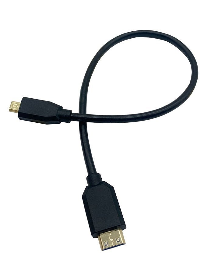 halokny 8K Micro HDMI to Mini HDMI Cable,1Ft 8K@60hz Micro HDMI Male to Mini HDMI Male High Speed Cord,for Graphics Card,HDTV,Tablet,Camera and More - Image 2