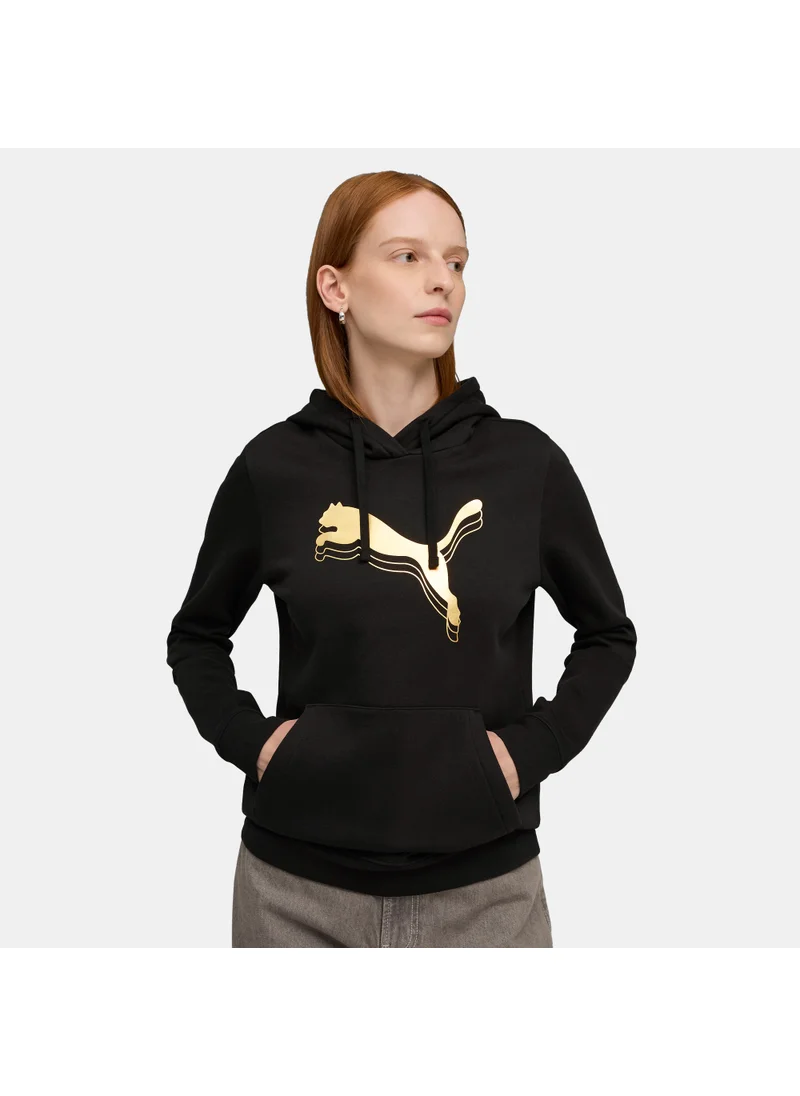 PUMA Women's ESS Metallic Hoodie