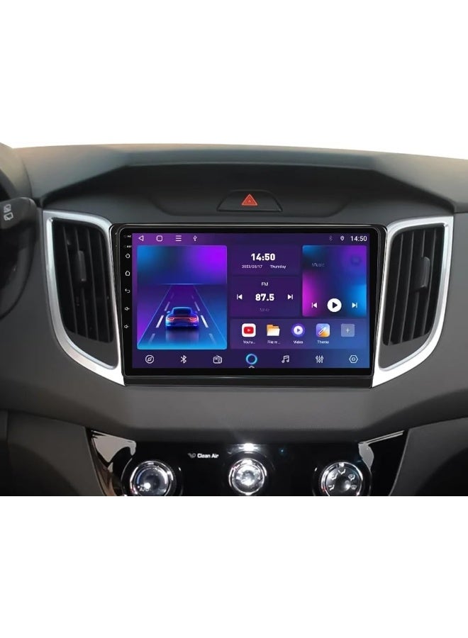 Vierex Fit Hyundai CRETA Car Stereo CRETA IX25 Android Screen 2015-2019 With Apple Carplay Android Auto Wireless WiFi DSP FM&AM BT AHD Camera Included Fast Interface QLED (8+128GB 8CORE Carplay) - Image 3