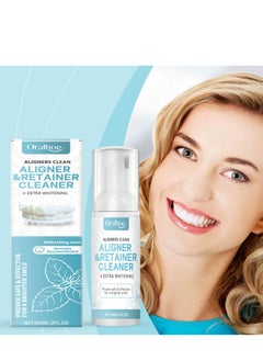 ORALHOE Teeth Aligner Foam,Clear Retainer Cleaner,Retainer Cleaning Spray,Retainer Cleaner Aligner Cleaner,Retainer Mouth Guards Cleaner,Retainer Whitening Foam,Aligner Cleaner,60ML  - Image 2