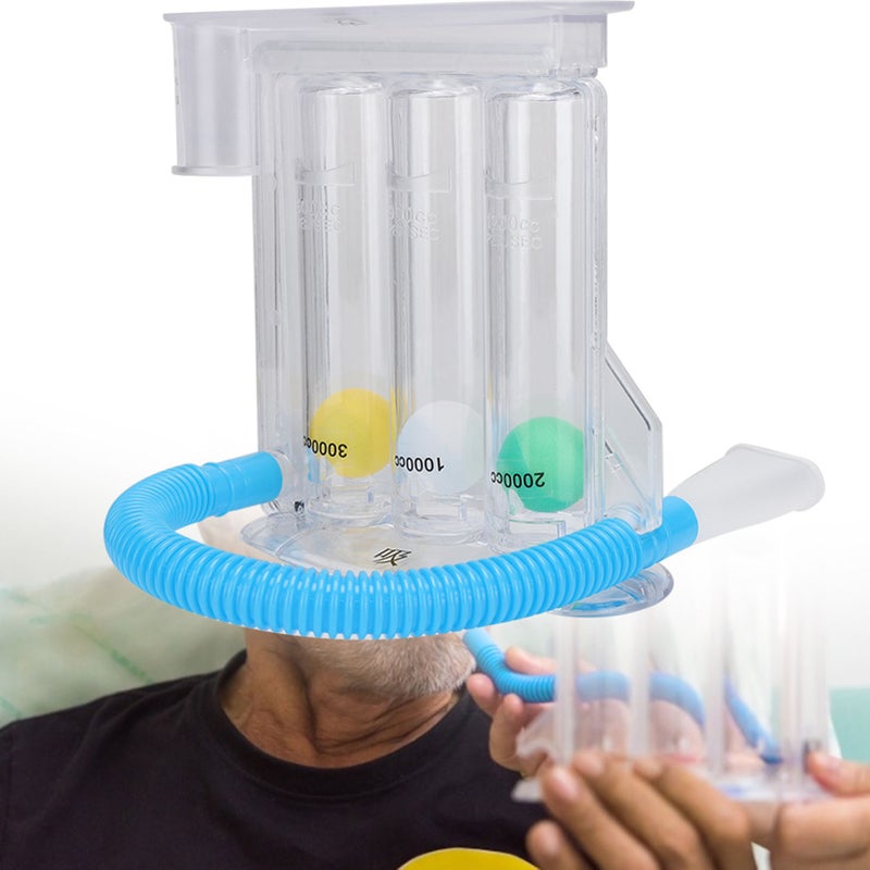 Deep Breathing Lung Exerciser Incentive Spirometer Breath Measurement SystemType B 3 Ball Suction and Blow - Image 5