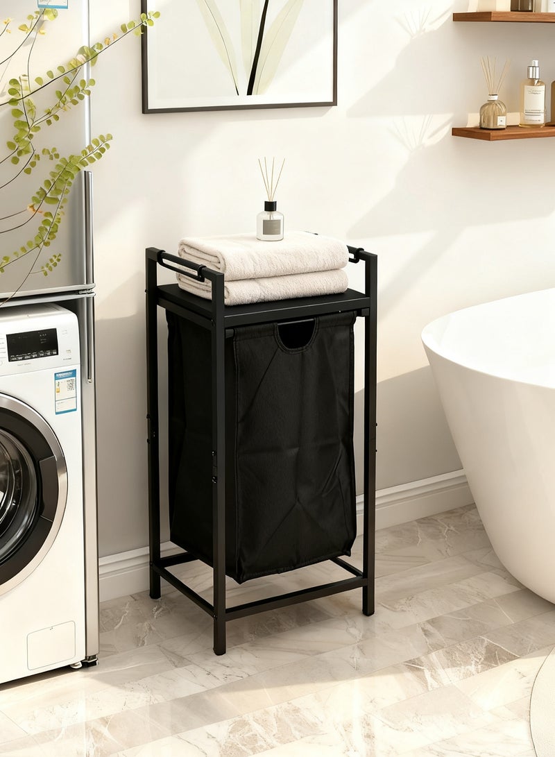 HomKawt Large Laundry Baskets Hamper, Portable Foldable Laundry Storage Basket with Removable Oxford Fabric Bag, Laundry Baskets for Bathroom, Bedroom & Laundry Room - Image 1