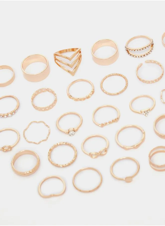Styli Set of 30 - Assorted Embellished Rings