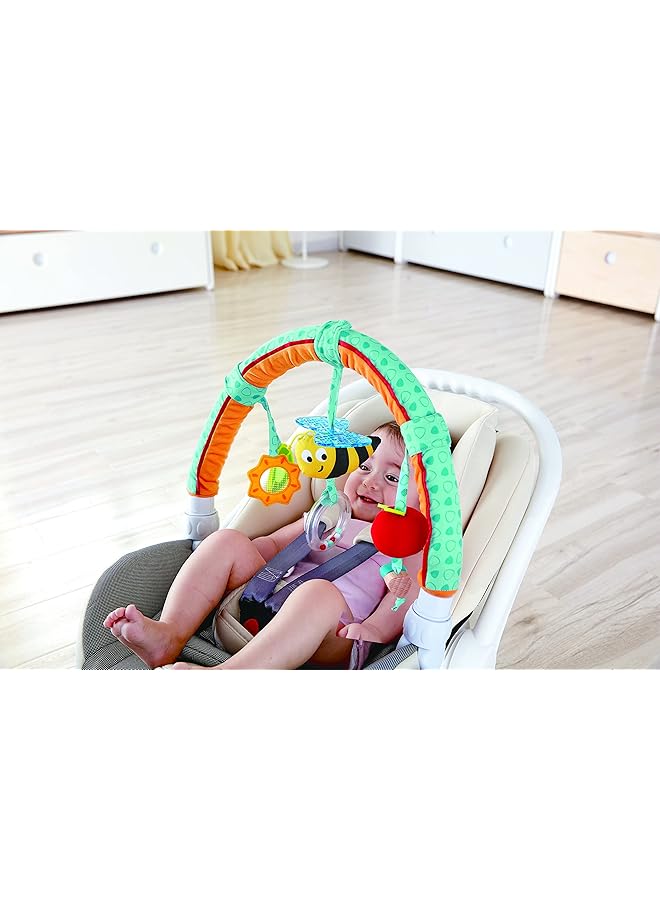 Hape Happy Garden Friends Play Arch Infant Crib Play Set Hanging Toys Stroller And Car Seat Pram Toy Suitable For Children 0 5 Month Old - Image 3