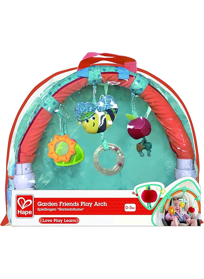 Hape Happy Garden Friends Play Arch Infant Crib Play Set Hanging Toys Stroller And Car Seat Pram Toy Suitable For Children 0 5 Month Old - Image 5