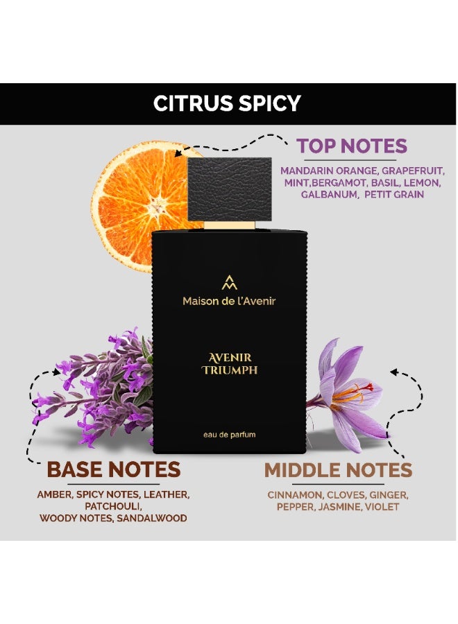 ميزون دي لافينير أفَنير تريومف – أو دو بارفان – عطر للجنسين – طويل الثبات – 100 مل - Image 5