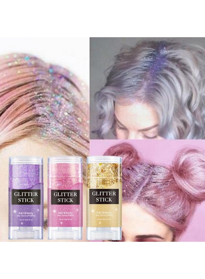 جيه آي اس كيه جي عصا بريق الجسم باللون الأرجواني، طلاء الترتر المجسم بريق الوجه المتلألئ للنساء الوجه / الجسم / الشعر / العيون / الشفاه مكياج لامع. - Image 4