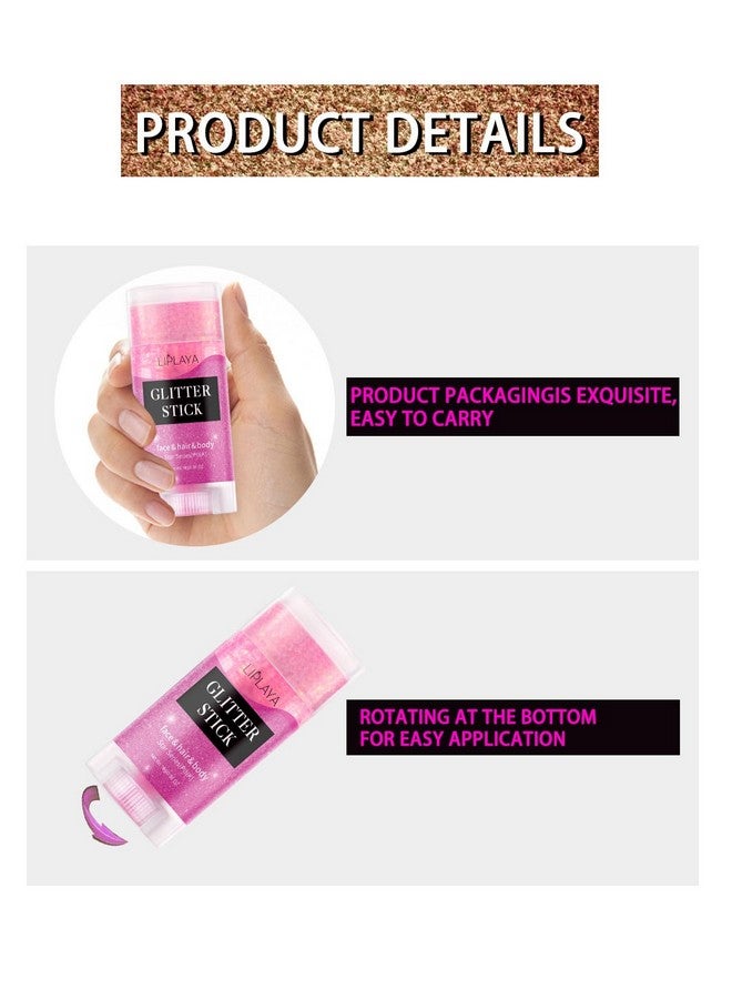 جيه آي اس كيه جي عصا بريق الجسم باللون الأرجواني، طلاء الترتر المجسم بريق الوجه المتلألئ للنساء الوجه / الجسم / الشعر / العيون / الشفاه مكياج لامع. - Image 2