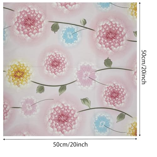 aufodara 5pcs Cotton Craft Fabric Bundles Patterns Textile Patchwork Tissue, Quilting Fabric, 19.7"x19.7" Pre-Cut Fabric Squares for DIY Crafts Sewing Quilting Scrapbooking (#-55-C) - Image 4