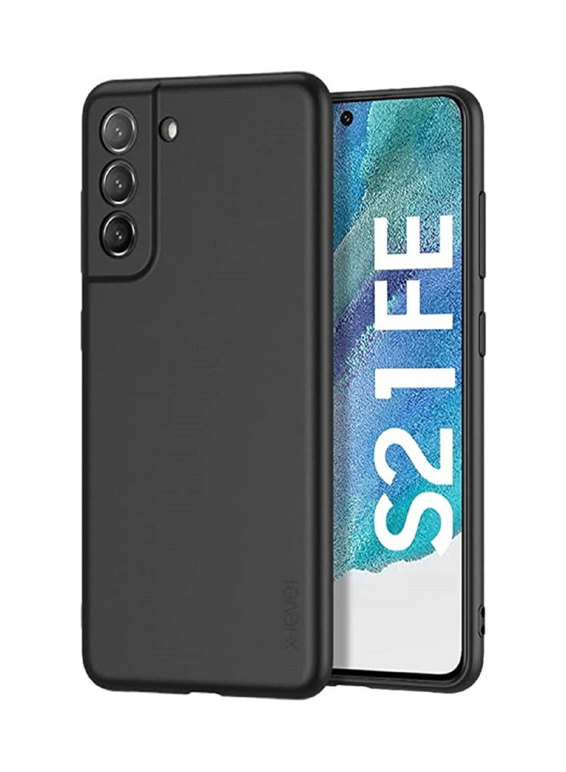 فيسوس حالة وقائية مضادة للسيليكون لسيليكون سامسونج جالاكسي S21 FE 5G أسود - Image 1