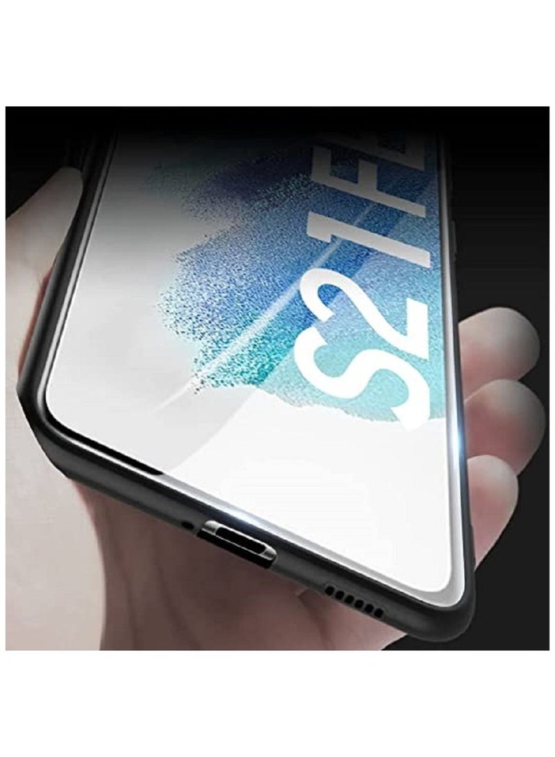 فيسوس حالة وقائية مضادة للسيليكون لسيليكون سامسونج جالاكسي S21 FE 5G أسود - Image 2