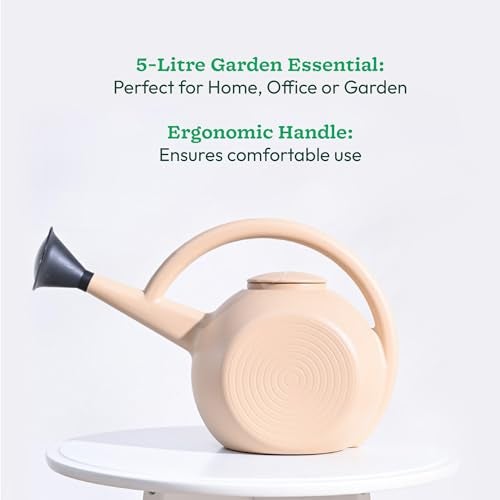 Ugaoo 5 Litre Large Plant Watering Can for Garden-Beige - Image 2