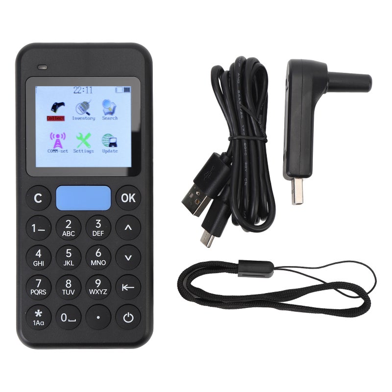 Portable Inventory Scanner 2.4 Inch Screen Handheld 1D 2D Wireless Barcode Scanner Data Collector - Image 1