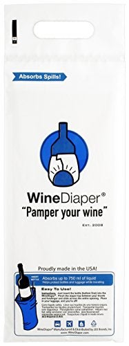JetBag Wine Diaper - Reusable, Protective and Absorbent Wine Bottle Bags for Travel (3 pack) Made in the USA - Image 2