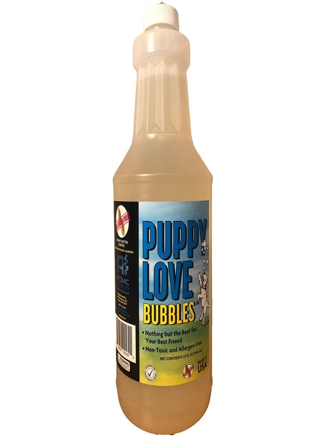 Atomic Bubbles Puppy Love Bubbles - 4 oz Peanut Butter Scented Bubbles for Dogs - Image 1