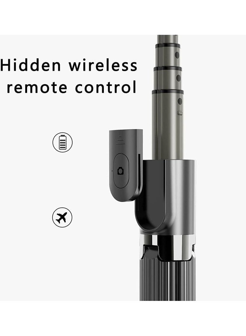 L08 Single Axis Handheld Gimbal Stabilizer Video Recording Live Tool with Wireless Shutter Tripod for Smartphone Action Camera, Black - Image 4