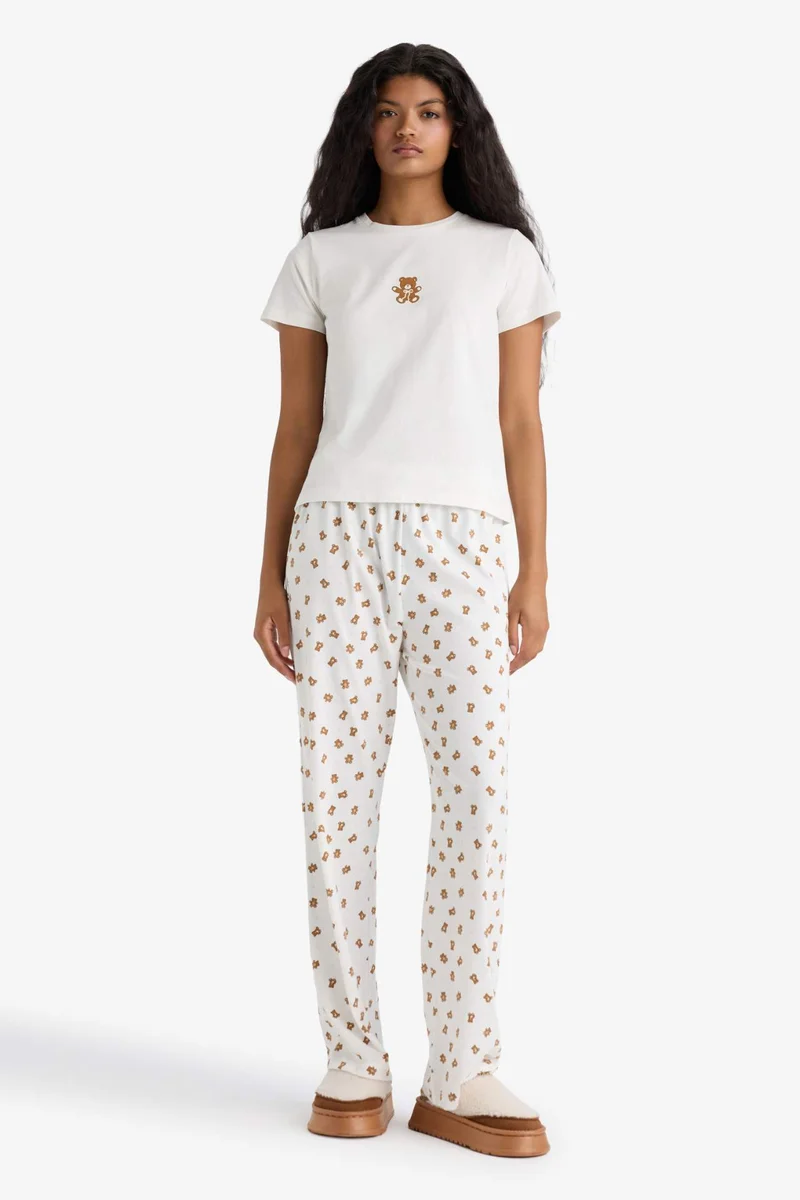 ديفاكتو Fall in Love Regular Fit Short Sleeve 2 Piece Set