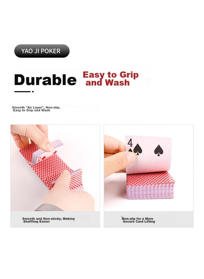 Yaoji Playing Cards, Durable And Sy Cards For Texas Hold'em, Guandan, And Doudizhu, Yaoji Playing Cards 2018 Red, 50 Decks - Image 3