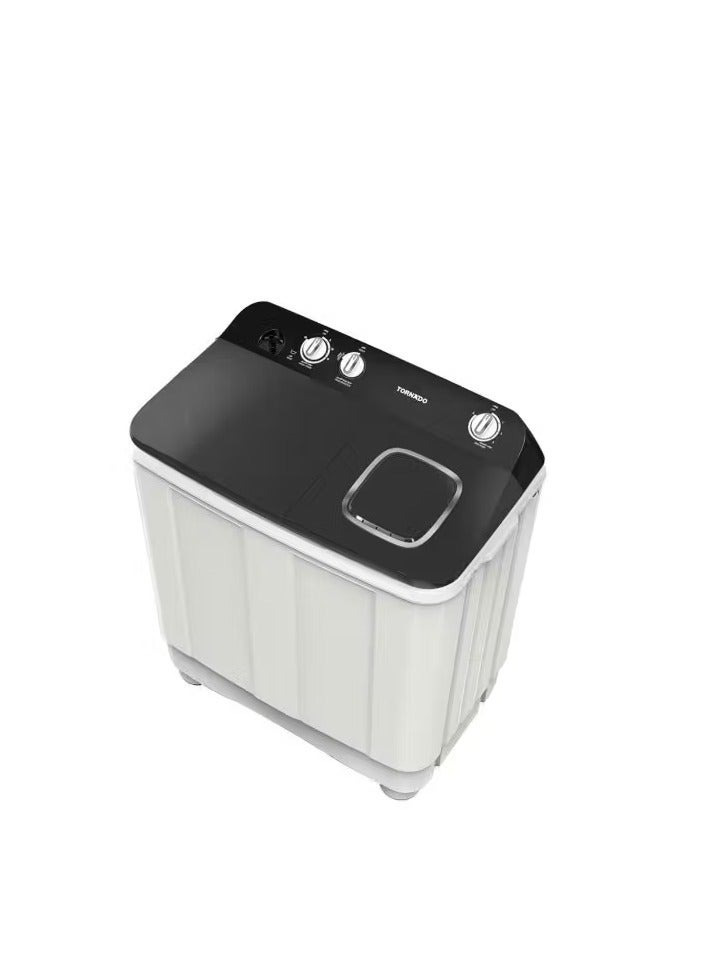 TORNADO Washing Machine Half Auto 12 Kg Pump Black TMH-HS12CP(WK) - Image 1