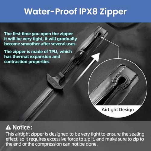 BAGAIL TPU Vacuum Bag for Travel, Reusable Compression Bag with IPX8 Waterproof Zipper, Save Space for Suitcase, Backpack and Carry on (Black, ExtraLarge, With Pump) - Image 5