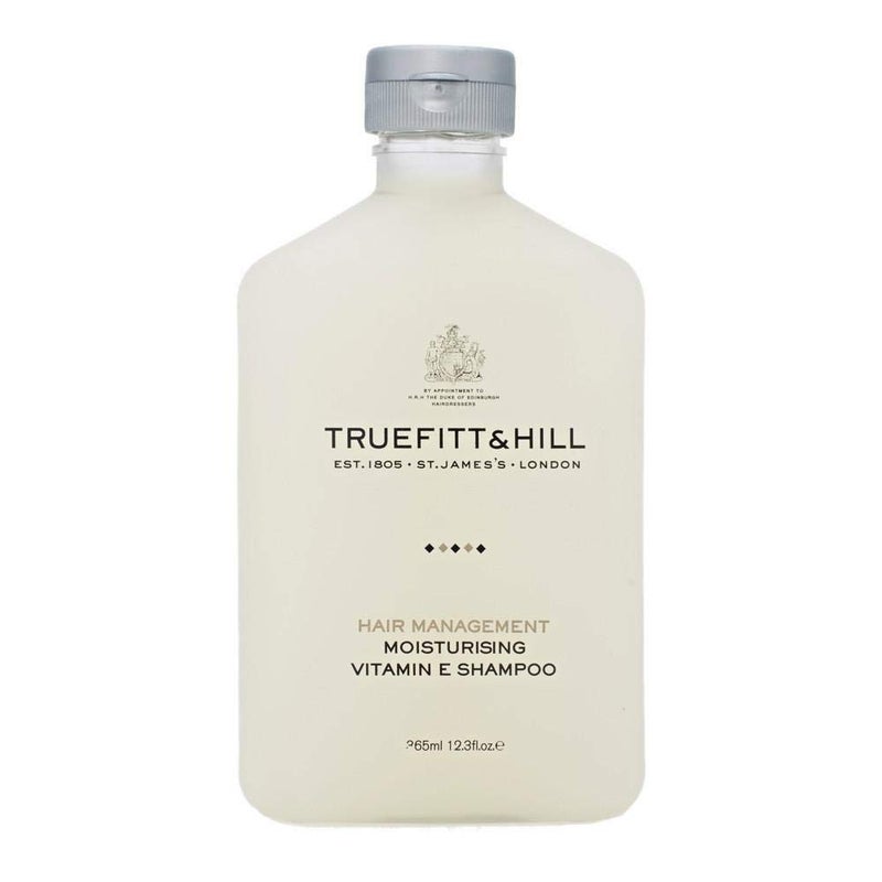 Truefitt & Hill Hair Management - Vitamin E Shampoo - Moisturizing Natural Radish Root and Vitamin E for a Sleek and Healthy Gloss, Ideal for Dry or Damaged Hair - 12.3 oz.