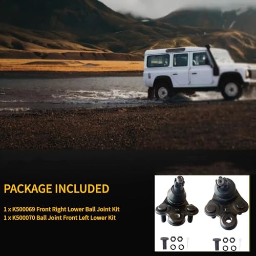 HHCM Front Lower Ball Joints 2pc K500069 K500070 for Honda Civic 2006-2011, Ball Joints Lower for Acura CSX 2006-2011, Suspension Ball Joint Kit - Image 3