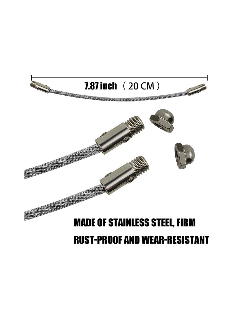 SYOSI Anti Tip Furniture Anchor, Stainless Steel Furniture Straps Wall Anchors Kit for Child Pet Safety Secure, Prevent Dresser Or Cabinet Falling and Anti Tip - Image 4