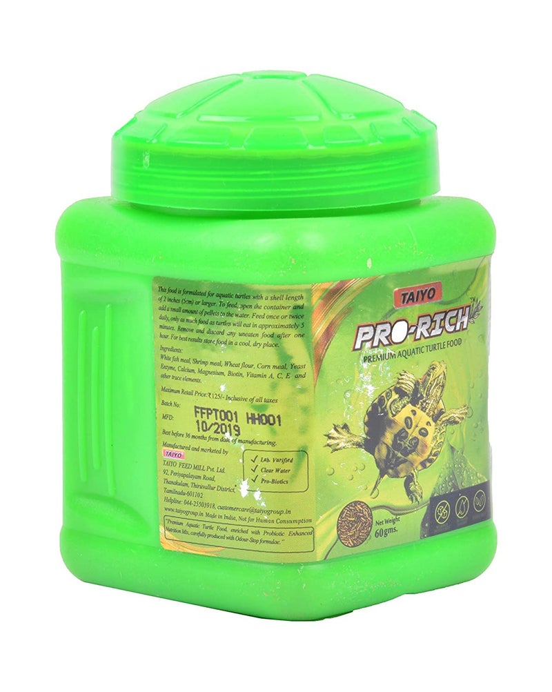 TAIYO Pro Rich Aquatic Turtle Food, 60g - Image 2
