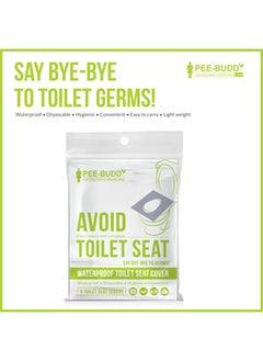 PeeBuddy Disposable Paper Toilet Seat Covers | No Direct Contact with Unhygienic Seats| Easy To Dispose| Nature Friendly| Must Have For Women (5 Pcs (Pack of 1))
