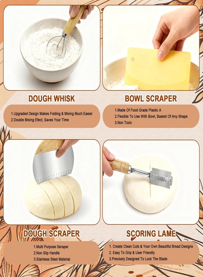 Qalvyn Sourdough Bread Baking Supplies, Sourdough Starter Kit - Image 4
