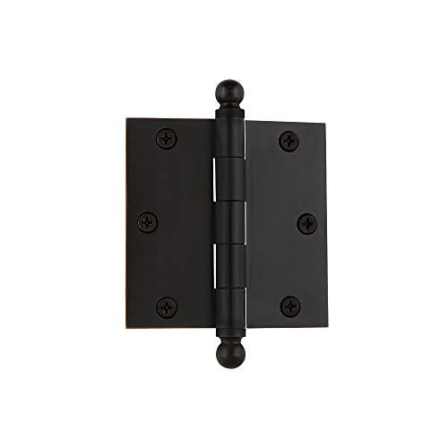 Nostalgic Warehouse Ball-Tip Residential Door Hinge with Square Corners, 3.5" - Image 1
