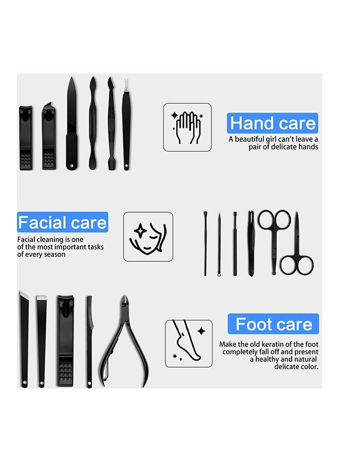 Generic Manicure Set, 18pcs Nail Clippers Pedicure Kit, Professional Tools Gift For Men Women Friends and Parents  - Image 4