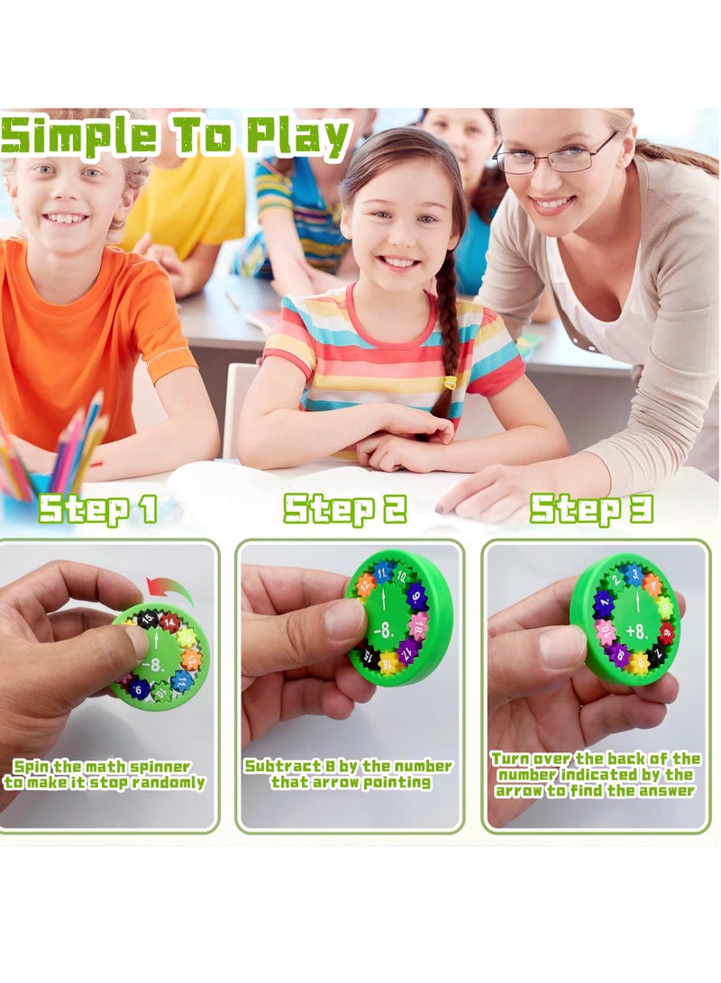SYOSI Math Fidget Spinner, Kids Educational Toy for Learning Addition & Subtraction, Math Games for Homeschooling or Classroom Rewards - Image 2