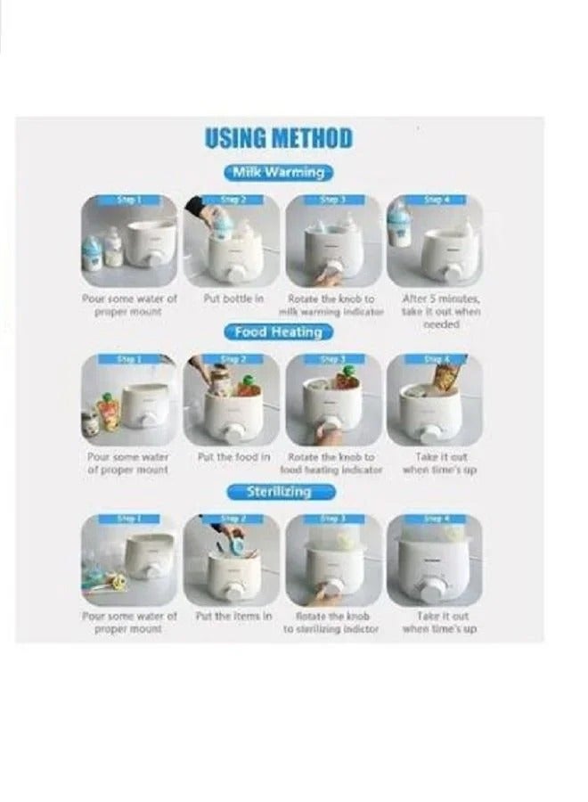 DOOKOO Electric BPA Free Warmer Baby Feeding Double Multifunctional Baby Food Heater Steam Sterilizer - Image 5