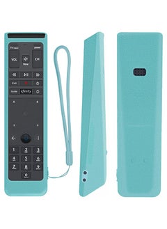 Protective Silicone Remote Case for XFinity Comcast XR15 Voice Remote Control Shockproof Washable Skin-Friendly Remote Control Cover with Loop (Glow in Dark Blue)