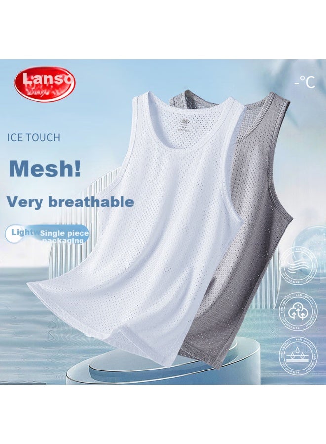 LANG SHA Langsha Kids' Mesh Sleeveless T-shirt For Boys Teenagers Summer Thin Vest High School Students Baby Sports Tank Top - Image 3
