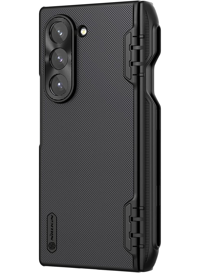 نيلكين جراب نيلكن سوبر فروستيد شيلد مع حامل قلم لهاتف سامسونج جالاكسي زد فولد 6 5G | قبضة محسنة وحامل مدمج - أسود - Image 4