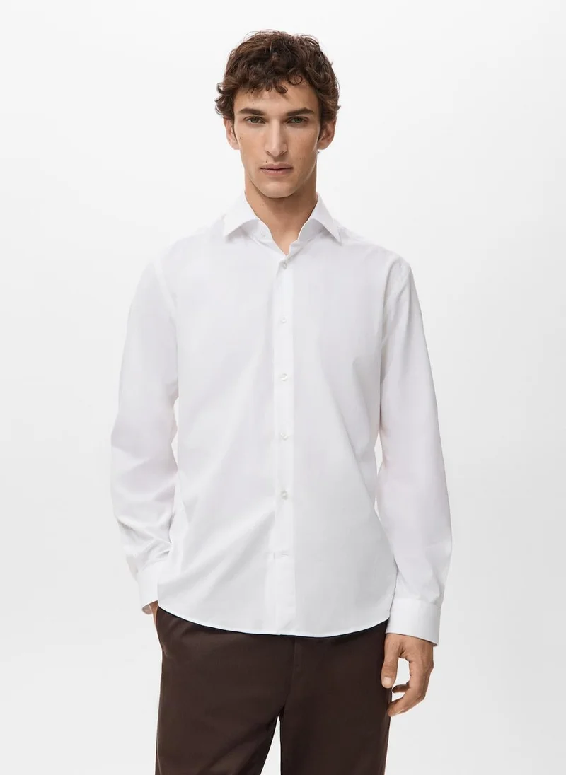 Regular-fit 100% cotton shirt