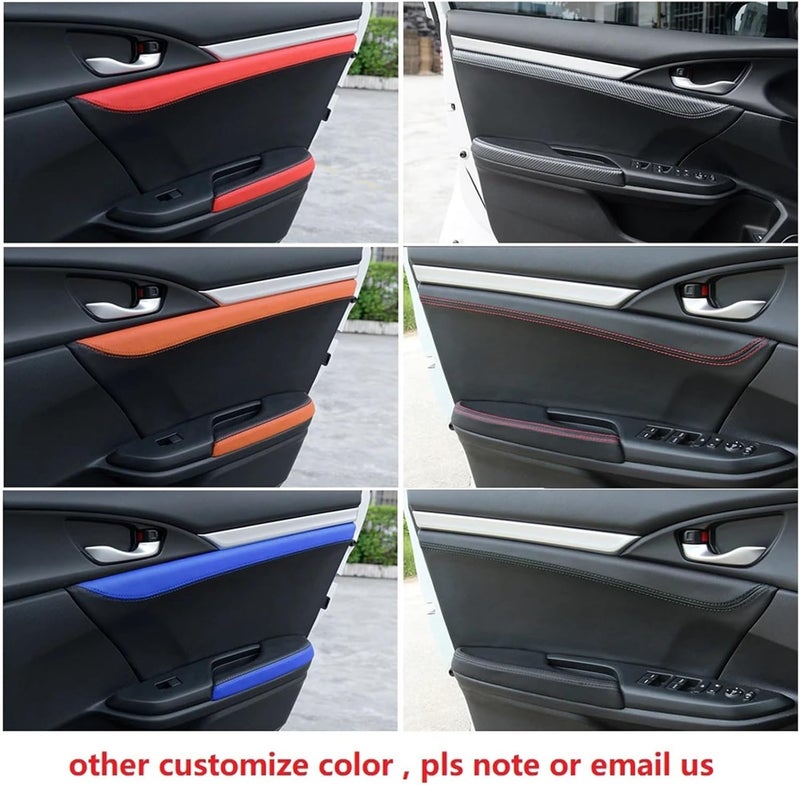 QASULER Car Door Armrest Panel Cover - Image 4