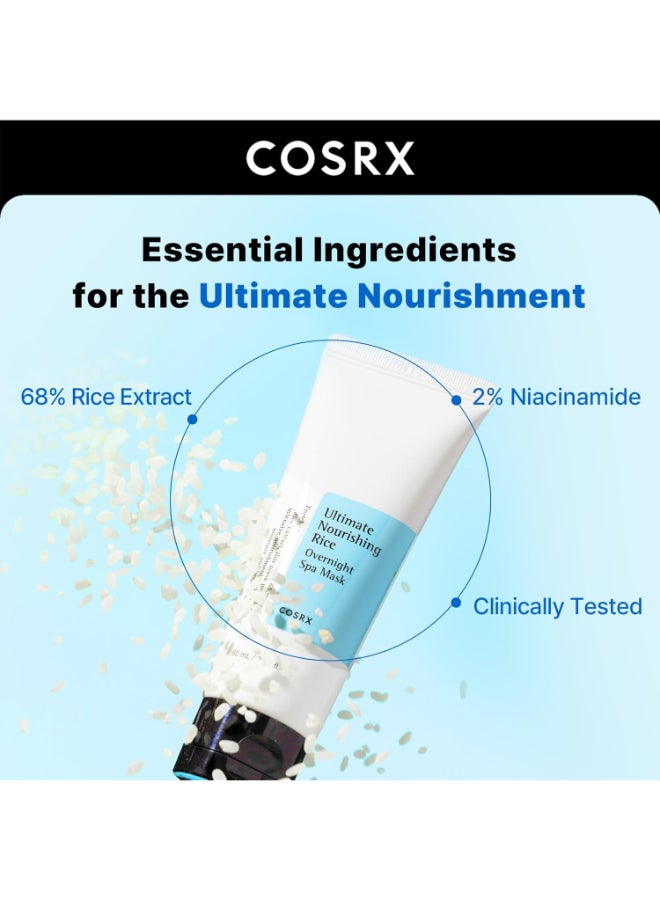 COSRX Ultimate Nourishing Rice, Overnight Spa Mask, 60 Ml Packaging May Vary 60ml - Image 4