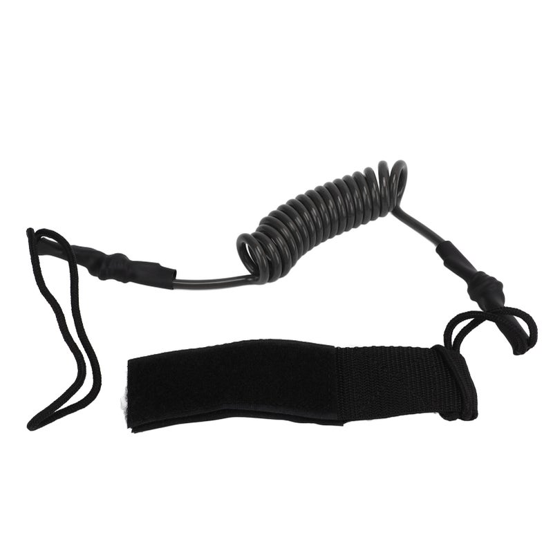 Kayak Oar Safety Rope Durable Strength Adjustable Paddle Board Accessories for Anti LostBlack - Image 5