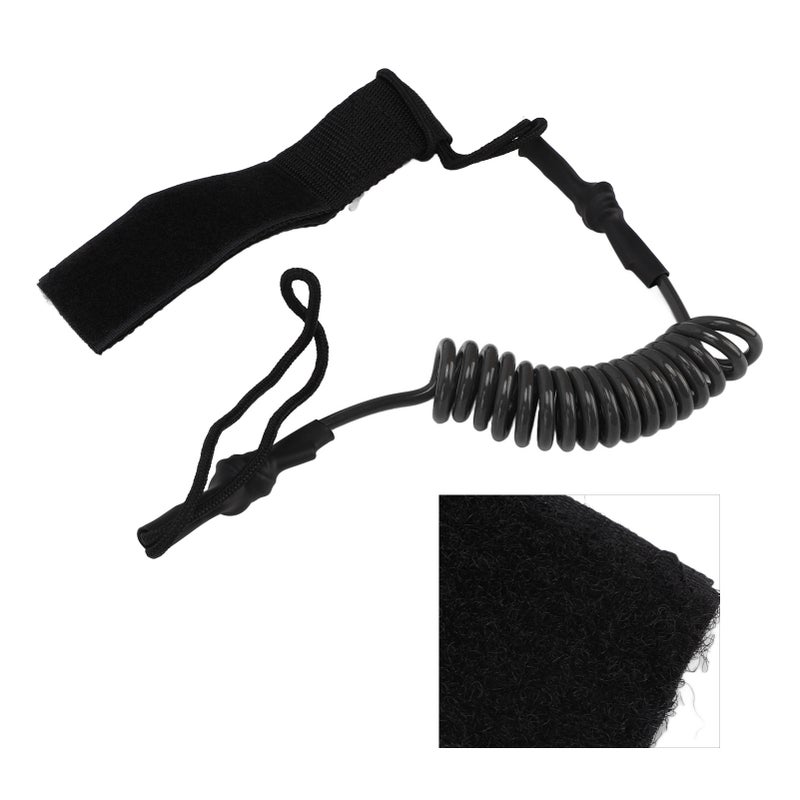 Kayak Oar Safety Rope Durable Strength Adjustable Paddle Board Accessories for Anti LostBlack - Image 3