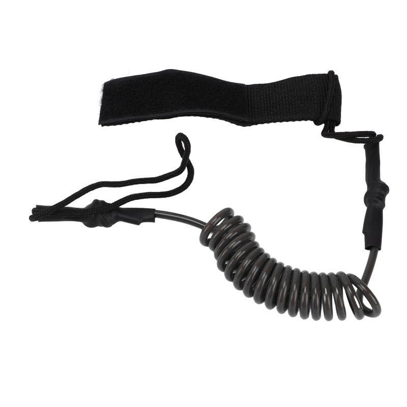 Kayak Oar Safety Rope Durable Strength Adjustable Paddle Board Accessories for Anti LostBlack - Image 2