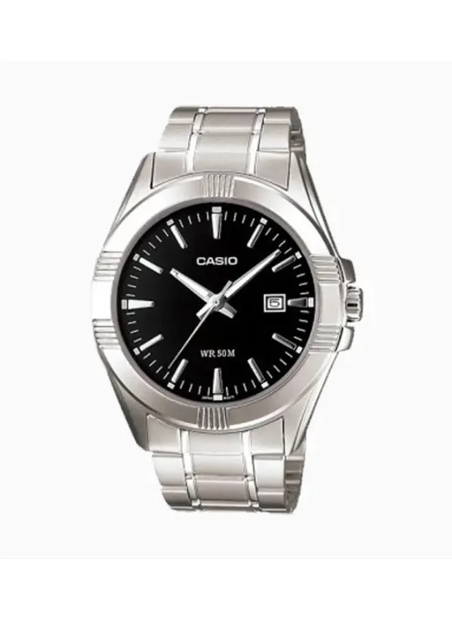 CASIO Men's Analog Display Watch With Silver Stainless Steel Strap - MTP-1308D-1A