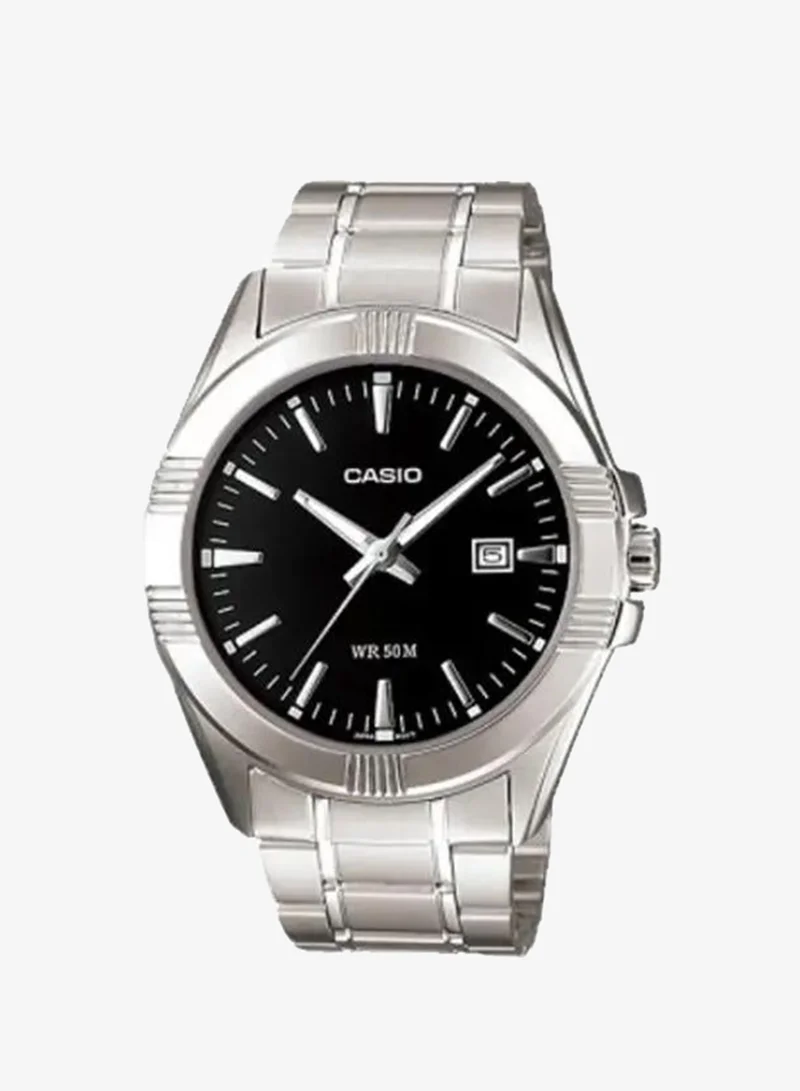 Casio Men's Analog Display Watch With Silver Stainless Steel Strap - MTP-1308D-1A