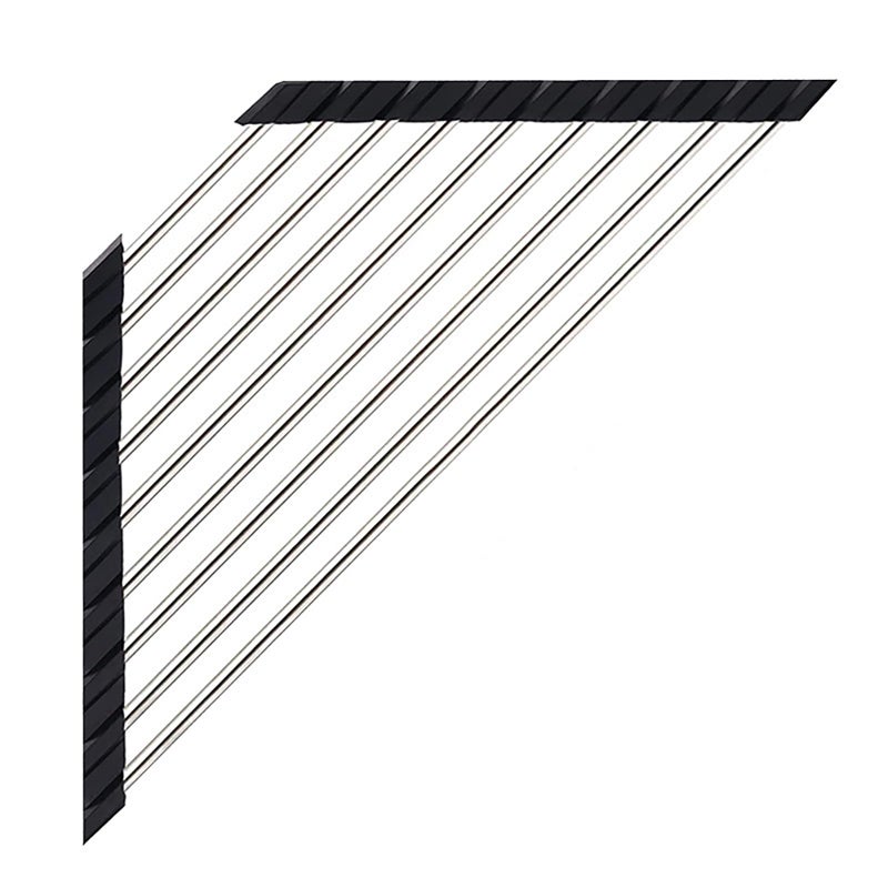 Ahyuan Roll Up Dish Drying Rack Multipurpose Kitchen Dish Rack Roll Over The Sink Dish Drying Rack Portable Rolling Dish Drainer for Kitchen Sink RV Accessories Black 164X94