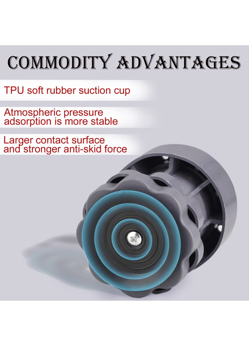 سيوسي وسادات مضادة للاهتزاز لغسالة 8 عبوات قابلة للتعديل لمنع الضوضاء عازلة للغسالة والمجفف وسادة عازلة مانعة للانزلاق مصنوعة من المطاط تناسب معظم الطرازات - Image 2