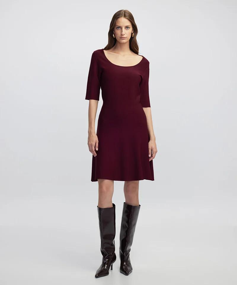ابيكول A-Line Knit Dress