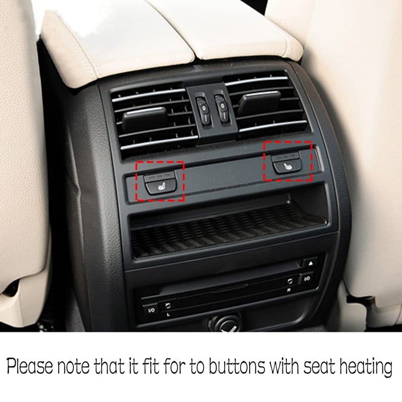CHUANGHUI for BMW 5 Series F10 F11 2011-2016 Air Condition AC Vent, Center Air Vent Replacement Cover Console Dashboard Air Vent Grille 520i 528i 530i 535d 535i 550i (Rear) - Image 2